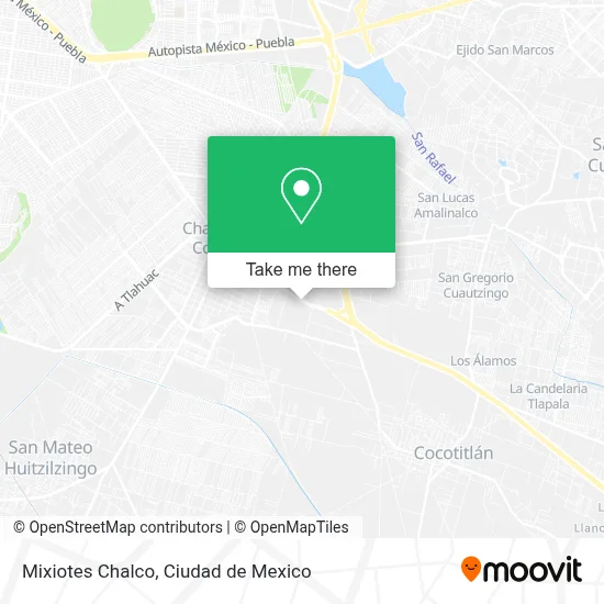 Mixiotes Chalco map