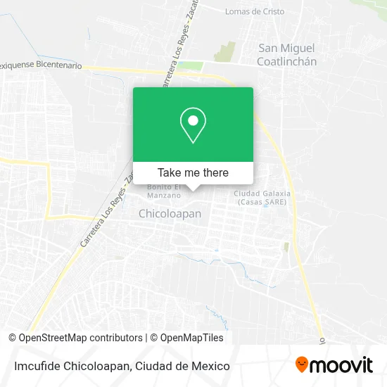 Imcufide Chicoloapan map