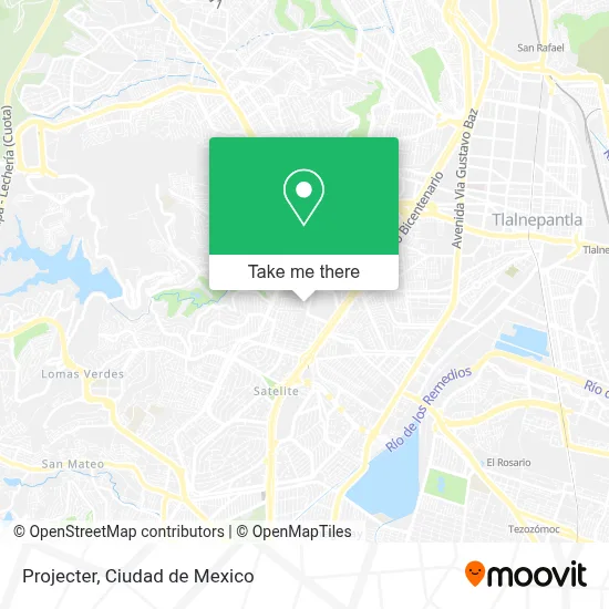 Projecter map