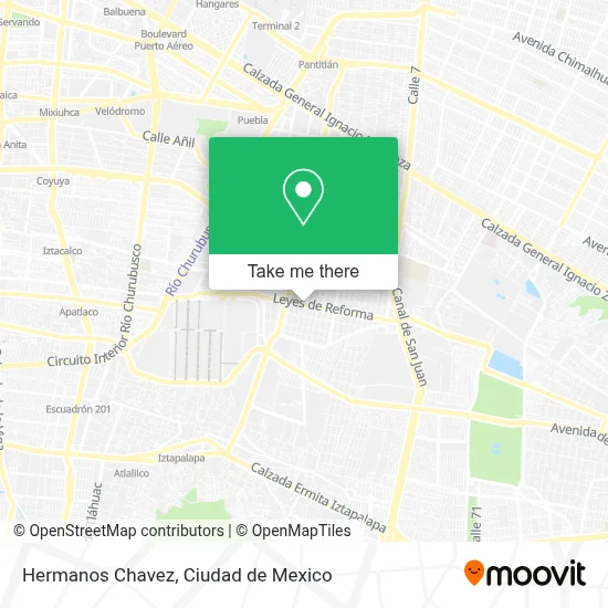 Hermanos Chavez map