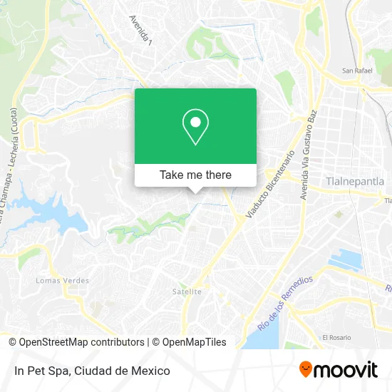 In Pet Spa map