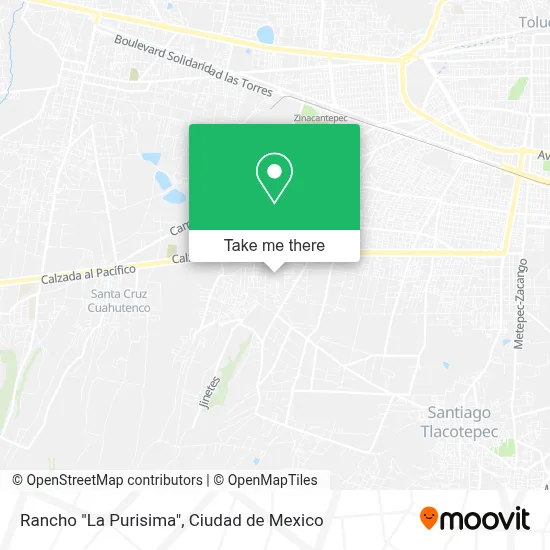 Rancho "La Purisima" map