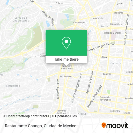 Restaurante Chango map