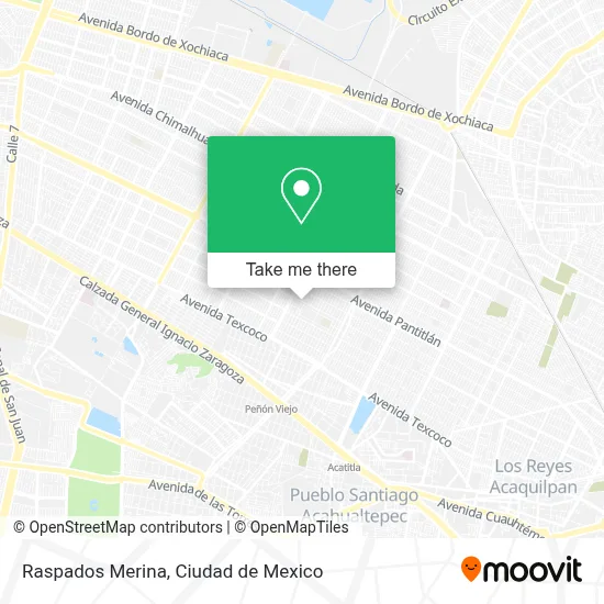 Raspados Merina map