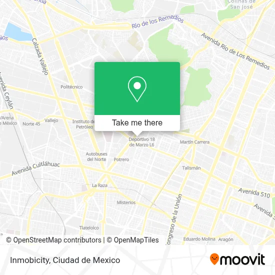 Inmobicity map