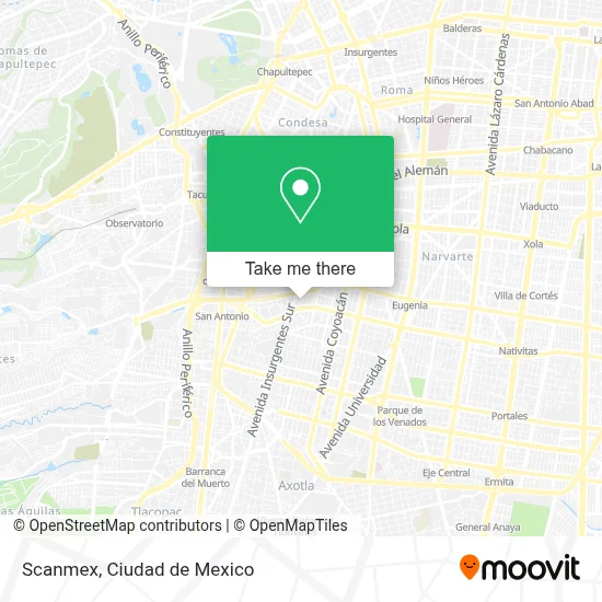 Scanmex map
