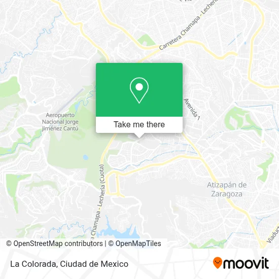 La Colorada map