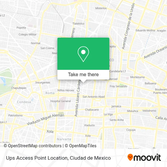 Ups Access Point Location map