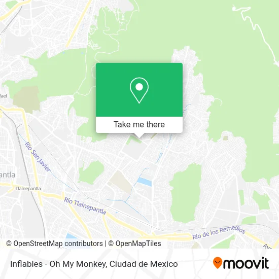 Inflables - Oh My Monkey map