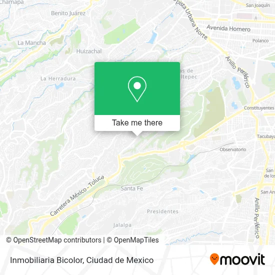 Inmobiliaria Bicolor map