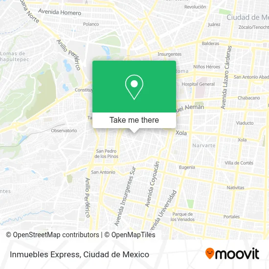 Inmuebles Express map