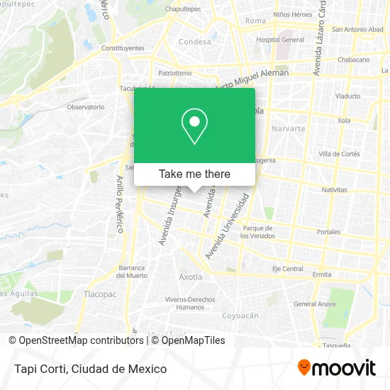 Tapi Corti map