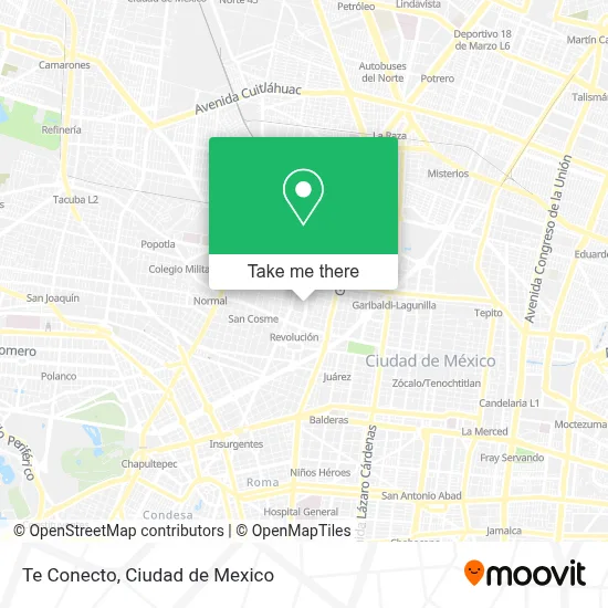 Te Conecto map