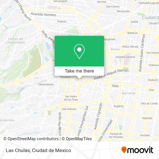 Las Chulas map