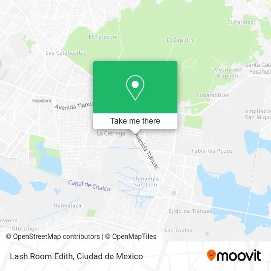 Lash Room Edith map