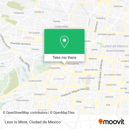 Less Is More map