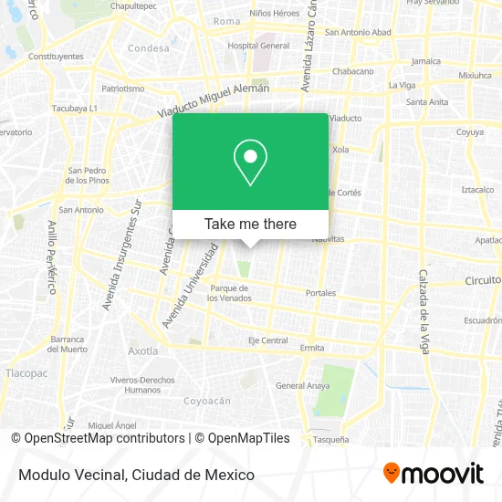 Modulo Vecinal map