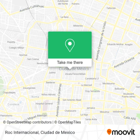 Roc Internacional map