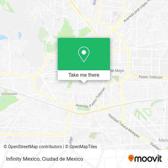 Infinity Mexico map