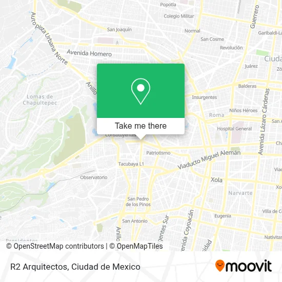 R2 Arquitectos map
