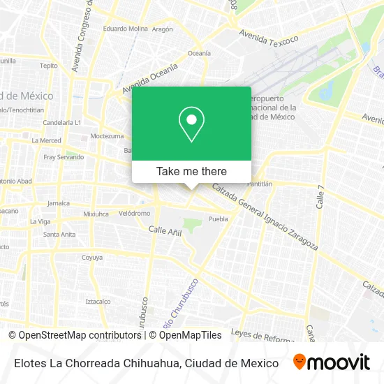 Elotes La Chorreada Chihuahua map