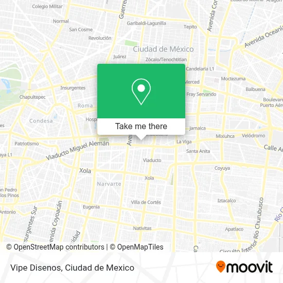 Vipe Disenos map