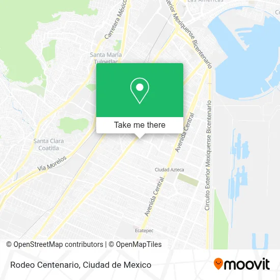 Rodeo Centenario map