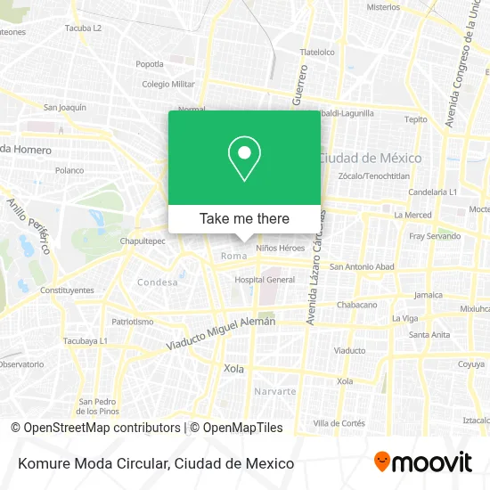 Komure Moda Circular map