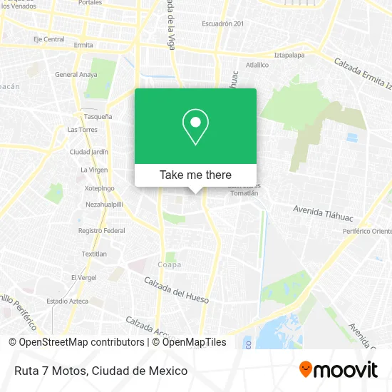 Ruta 7 Motos map