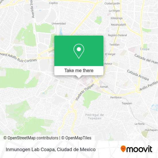 Inmunogen Lab Coapa map