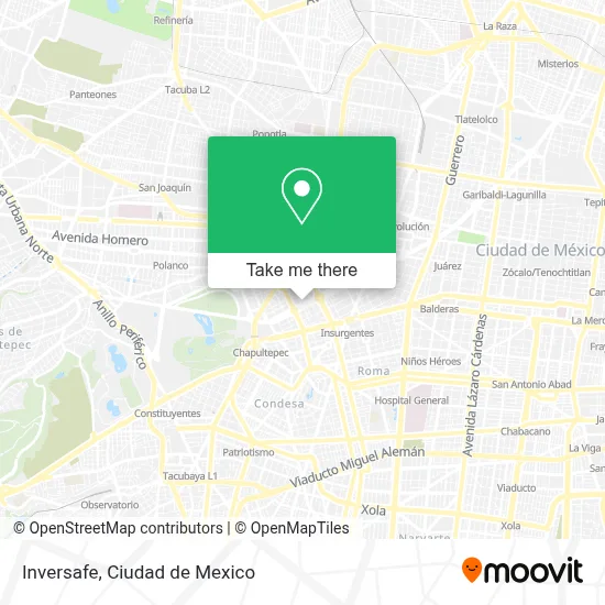 Inversafe map