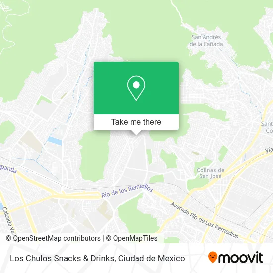 Los Chulos Snacks & Drinks map