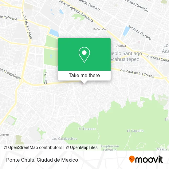 Ponte Chula map