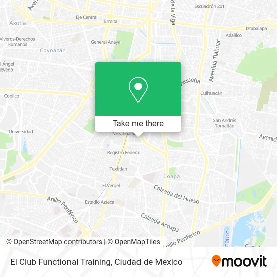 El Club Functional Training map