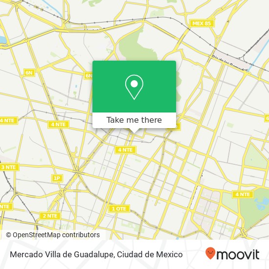 Mapa de Mercado Villa de Guadalupe