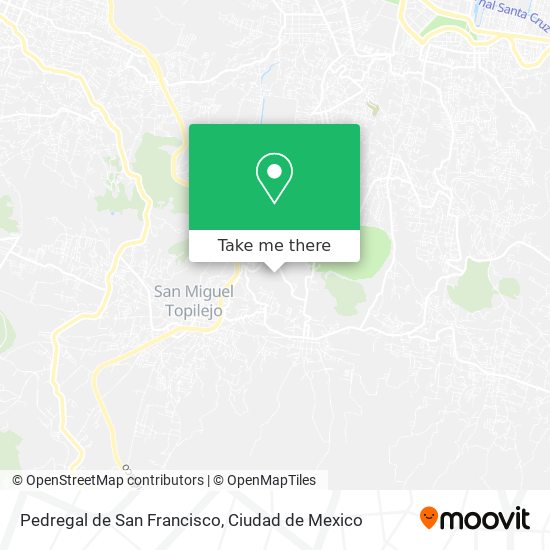 Pedregal de San Francisco map