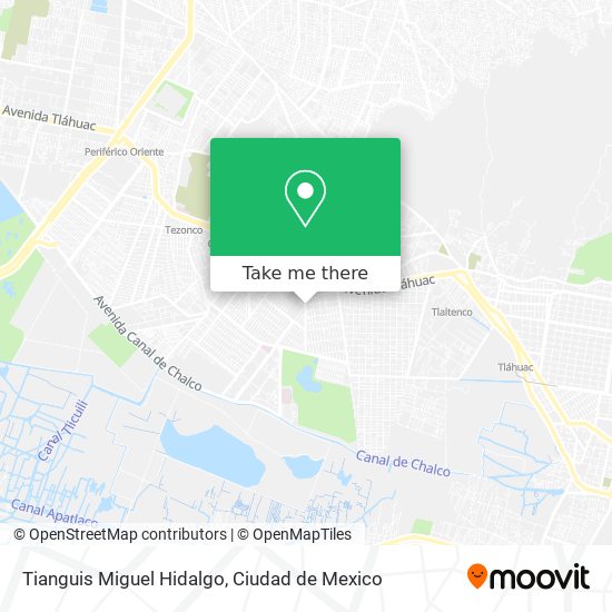 Mapa de Tianguis Miguel Hidalgo