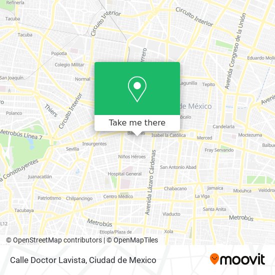 Calle Doctor Lavista map
