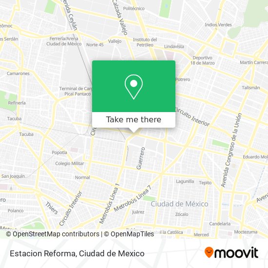 Estacion Reforma map