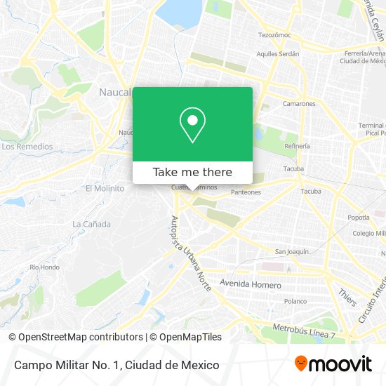 Campo Militar No. 1 map