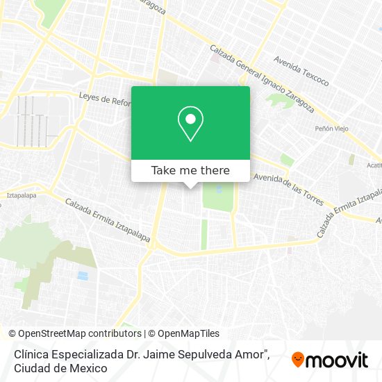 Clínica Especializada Dr. Jaime Sepulveda Amor" map