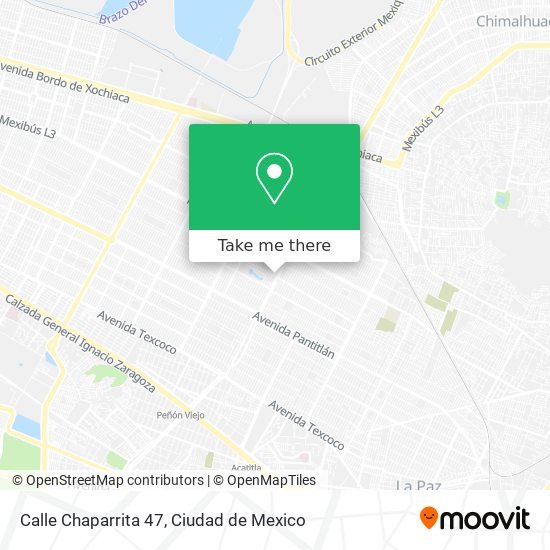 Mapa de Calle Chaparrita 47