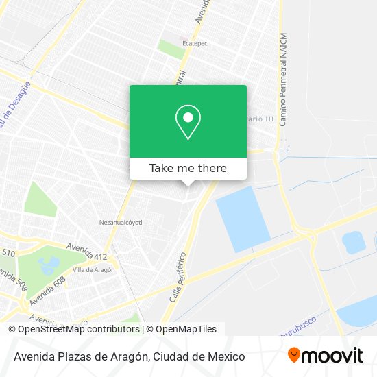 Mapa de Avenida Plazas de Aragón
