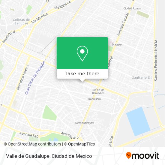 Mapa de Valle de Guadalupe