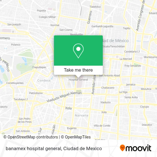 banamex hospital general map