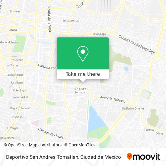 Deportivo San Andres Tomatlan map