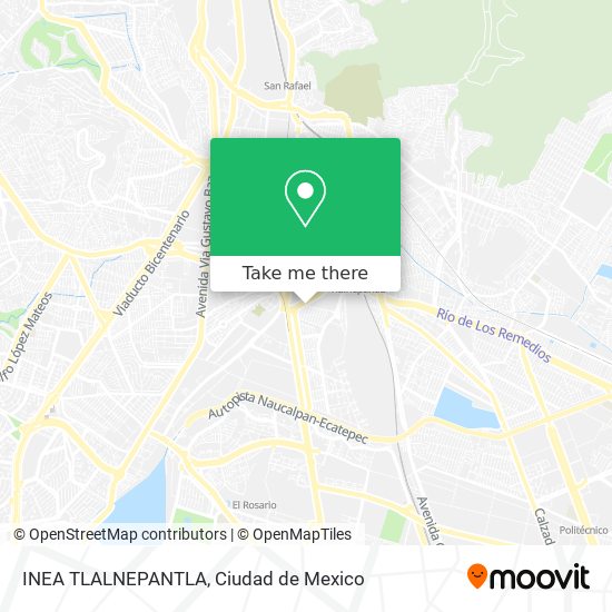 Mapa de INEA TLALNEPANTLA