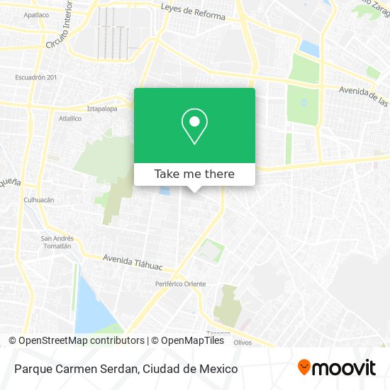 Mapa de Parque Carmen Serdan