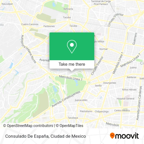Mapa de Consulado De España