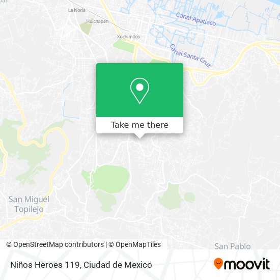 Mapa de Niños Heroes 119